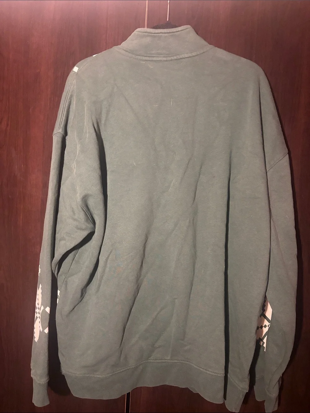 Marvel Men's Green Half-Zip Holiday Sweater